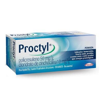 Proctyl Pomada 30g Com 10 Aplicadores